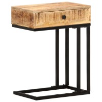 vidaXL U-Shaped Side Table 17.7