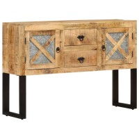 Vidaxl Sideboard 43.3X11.8X29.1 Rough Mango Wood