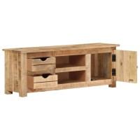 Vidaxl Tv Cabinet 43.3X11.8X15.7 Rough Mango Wood
