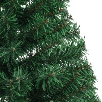 vidaXL Artificial Half Christmas Tree with Stand Green 4 ft PVC