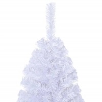 vidaXL Artificial Christmas Tree with Thick Branches White 4 ft PVC