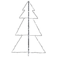 vidaXL Christmas Cone Tree 160 LEDs Indoor and Outdoor 3x4 ft