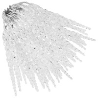 vidaXL Christmas Icicle Lights 100 pcs Cold White Acrylic