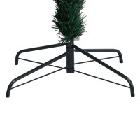 vidaXL Artificial Christmas Tree with Stand Green 6 ft Fiber Optic