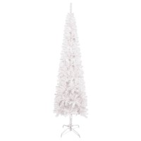 vidaXL Slim Christmas Tree White 6 ft