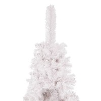 vidaXL Slim Christmas Tree White 6 ft