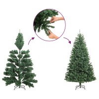 vidaXL Slim Christmas Tree White 6 ft