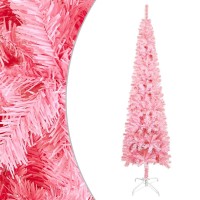 vidaXL Slim Christmas Tree Pink 4 ft