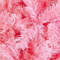 vidaXL Slim Christmas Tree Pink 4 ft