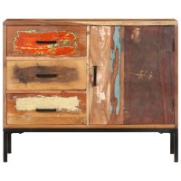 Vidaxl Sideboard 34.6X11.8X28.7 Solid Reclaimed Wood