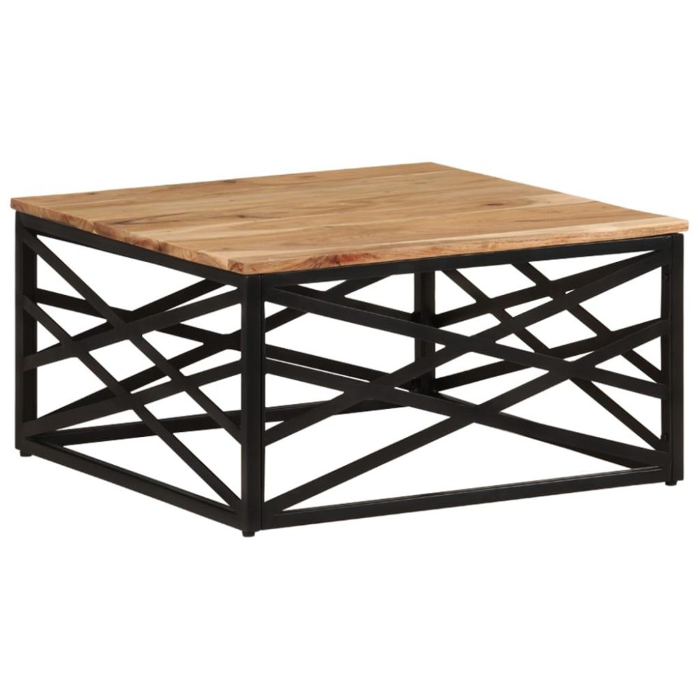 Vidaxl Coffee Table 26.8X26.8X13.8 Solid Acacia Wood