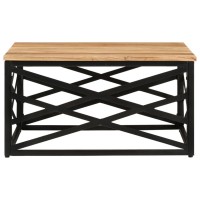 Vidaxl Coffee Table 26.8X26.8X13.8 Solid Acacia Wood