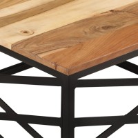 Vidaxl Coffee Table 26.8X26.8X13.8 Solid Acacia Wood