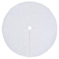 vidaXL Christmas Tree Skirt White 59.1