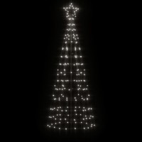 vidaXL Christmas Tree Light with Spikes 220 LEDs Cold White 70.9