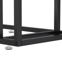 vidaXL Computer Side Table Black Marble 19.7