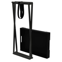 vidaXL Folding Table Black 18.9