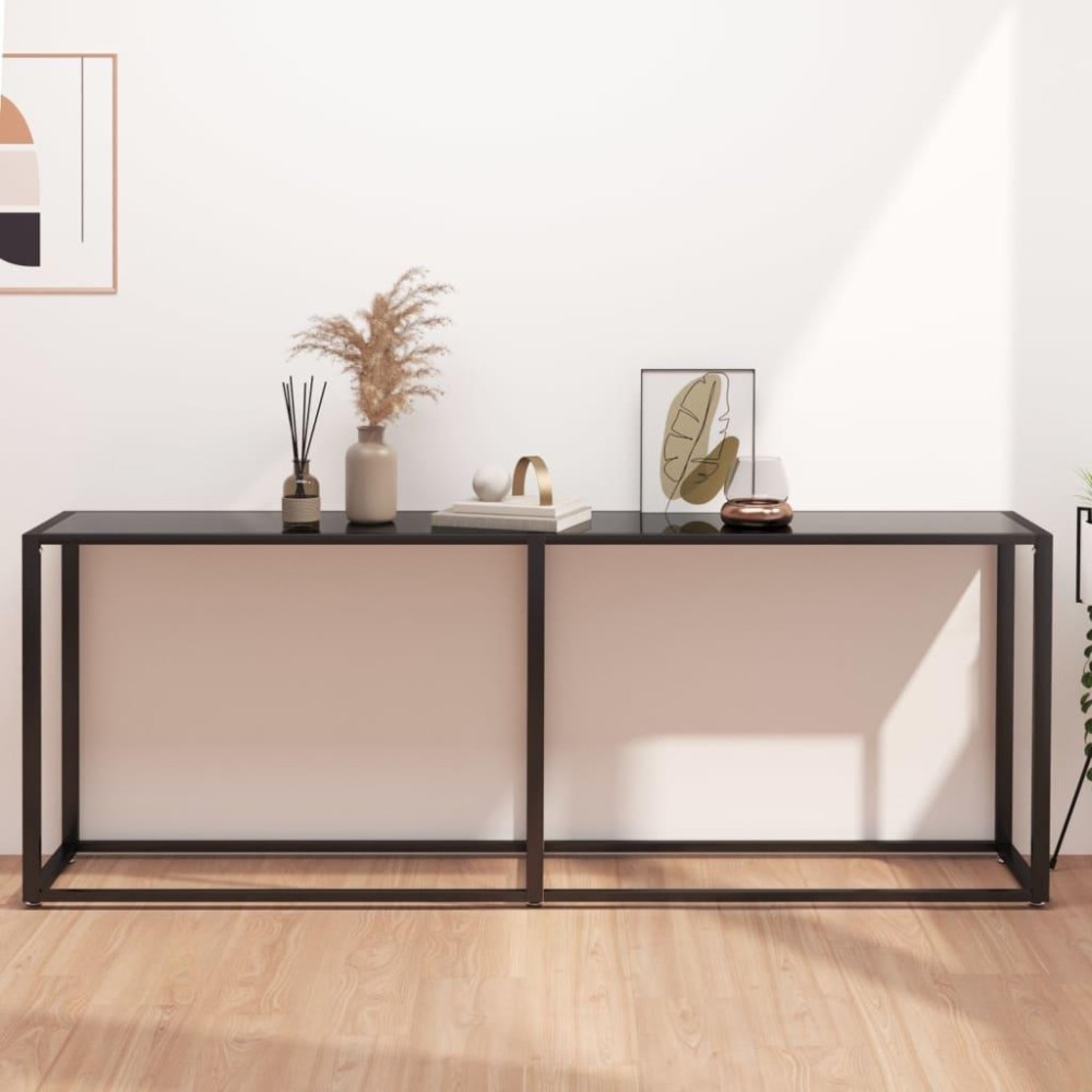 vidaXL Console Table Black 78.7