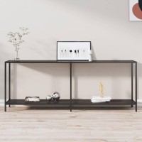 vidaXL Console Table Black 78.7