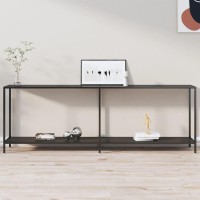 vidaXL Console Table Black 86.6