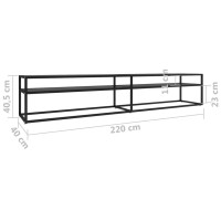 vidaXL TV Stand Black 86.6