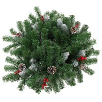 vidaXL Artificial Pathway Pre-lit Christmas Tree Green 15.7