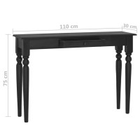 vidaXL Console Table Light Black 43.3