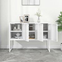 Vidaxl Sideboard White 41.3X13.8X29.5 Steel