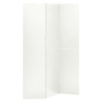 Vidaxl 3-Panel Room Divider White 47.2X70.9 Steel