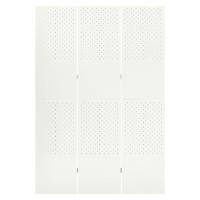 Vidaxl 3-Panel Room Divider White 47.2X70.9 Steel