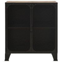 Vidaxl Storage Cabinet Rustic Brown 28.3X14.2X32.3 Metal And Mdf