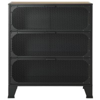 Vidaxl Storage Cabinet Rustic Brown 28.3X14.2X32.3 Metal And Mdf