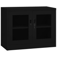 Vidaxl Office Cabinet Black 35.4X15.7X27.6 Steel