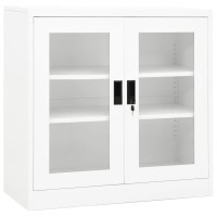 Vidaxl Office Cabinet White 35.4X15.7X35.4 Steel