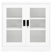 Vidaxl Office Cabinet White 35.4X15.7X35.4 Steel