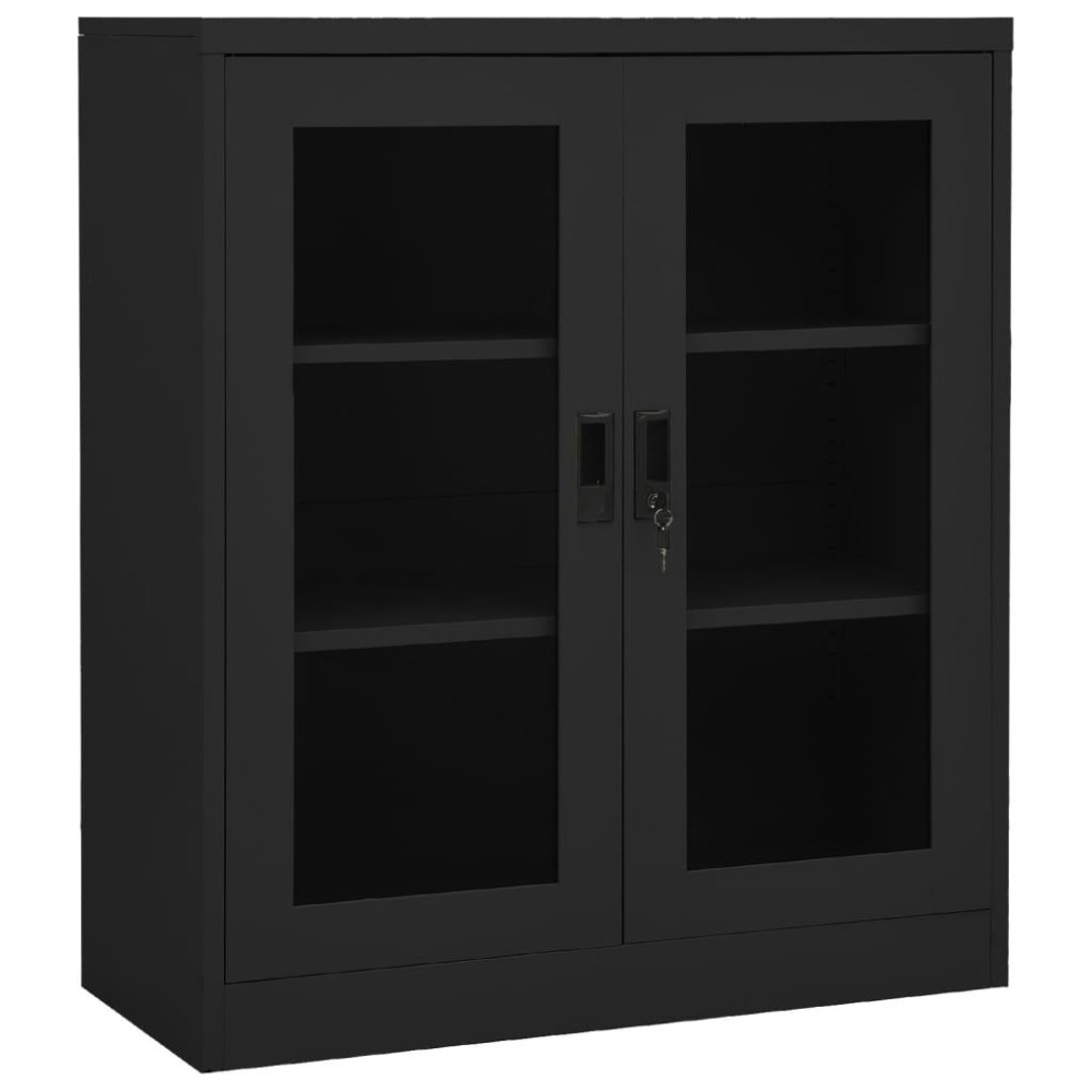 Vidaxl Office Cabinet Anthracite 35.4X15.7X41.3 Steel
