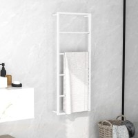 vidaXL Towel Rack White 17.7