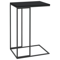 Vidaxl Side Table Black 15.7X11.8X23.2 Engineered Wood