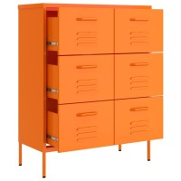 vidaXL Drawer Cabinet Orange 31.5