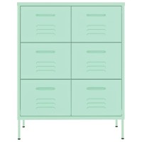 Vidaxl Drawer Cabinet Mint 31.5X13.8X40 Steel