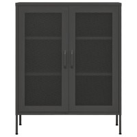 Vidaxl Storage Cabinet Anthracite 31.5X13.8X40 Steel