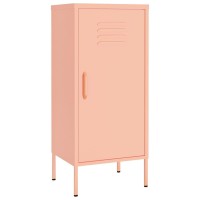 Vidaxl Storage Cabinet Pink 16.7X13.8X40 Steel