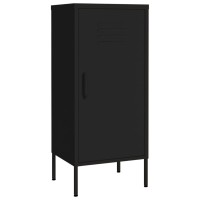 Vidaxl Storage Cabinet Black 16.7X13.8X40 Steel