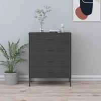 vidaXL Chest of Drawers Anthracite 31.5