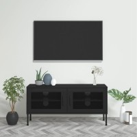 Vidaxl Tv Cabinet Black 41.3X13.8X19.7 Steel