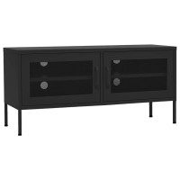 Vidaxl Tv Cabinet Black 41.3X13.8X19.7 Steel