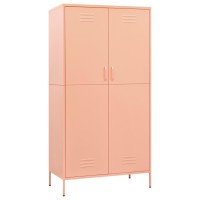 Vidaxl Wardrobe Pink 35.4X19.7X70.9 Steel
