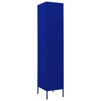 Vidaxl Locker Cabinet Navy Blue 13.8X18.1X70.9 Steel