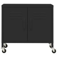 Vidaxl Storage Cabinet Black 23.6X13.8X22 Steel