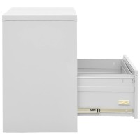 vidaXL Filing Cabinet Light Gray 35.4